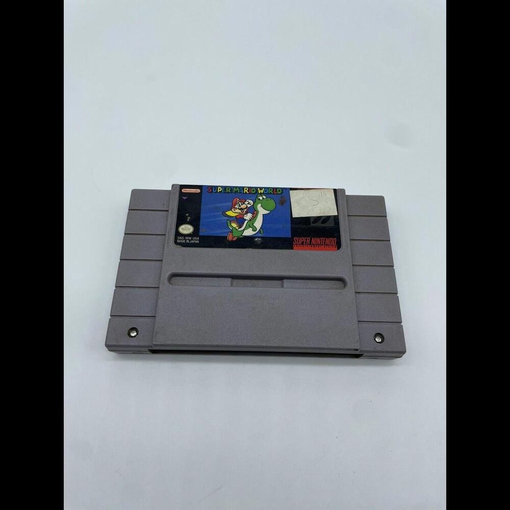 Super Mario World - SNES Super Nintendo - Cart Only - Tested!
